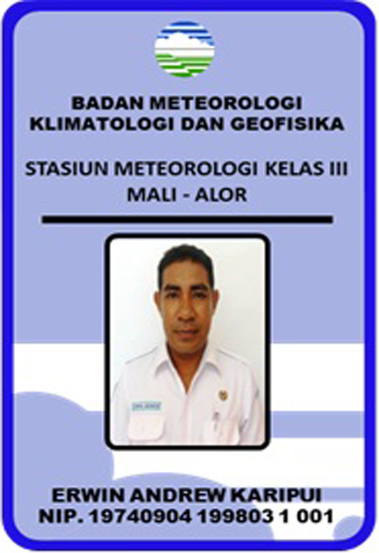 Pegawai ERWIN ANDREW KARIPUI, KEPALA STASIUN