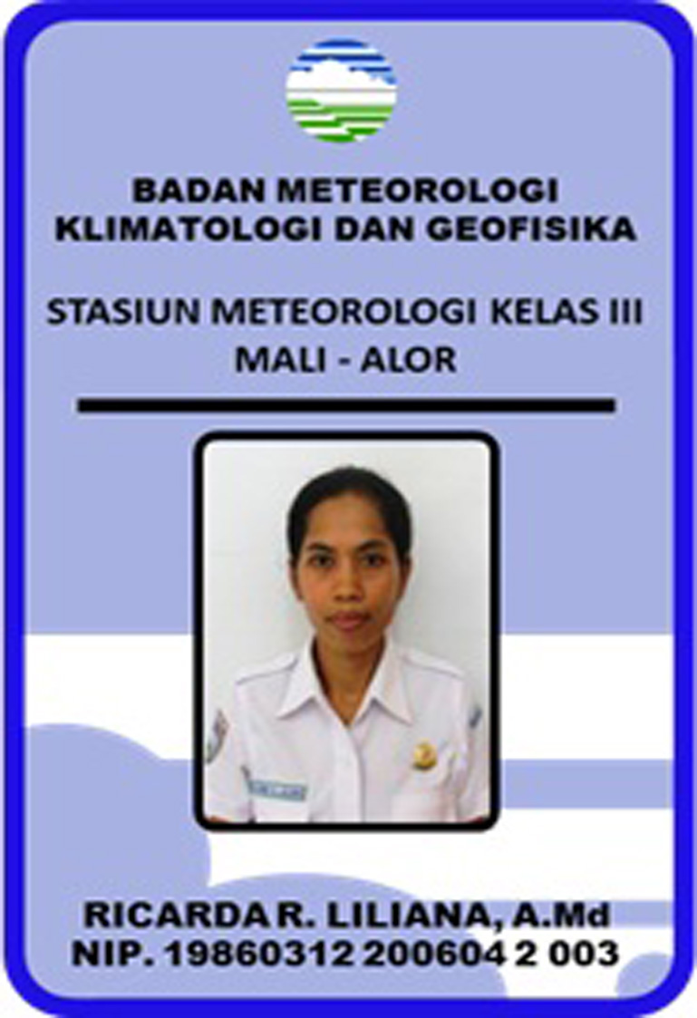 Pegawai RICHARDA R. LILIANA, A.Md., OBSERVER / FORECASTER